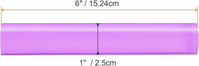 HARFINGTON Acrylic Clay Roller 6 Inch x 1 Inch Solid Non-Stick Plastic Round - Image 2