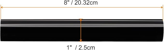 HARFINGTON Acrylic Clay Roller 8 Inch x 1 Inch Solid Non-Stick Plastic Round - Image 2