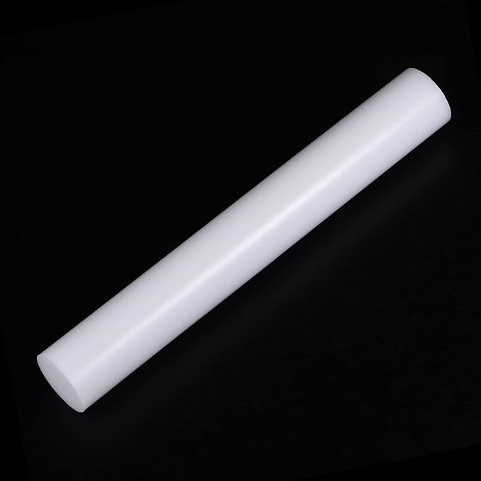 HARFINGTON Acrylic Clay Roller 7.28 Inch x 1 Inch Solid Non-Stick Plastic Round - Image 3