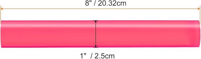 HARFINGTON Acrylic Clay Roller 8 Inch x 1 Inch Solid Non-Stick Plastic Round - Image 2