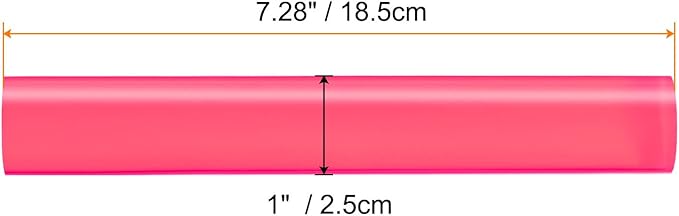 HARFINGTON Acrylic Clay Roller 7.28 Inch x 1 Inch Solid Non-Stick Plastic Round - Image 2