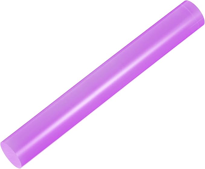 HARFINGTON Acrylic Clay Roller 8 Inch x 1 Inch Solid Non-Stick Plastic Round - Image 3