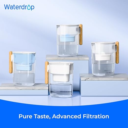 Waterdrop PT-04C-A Alkaline Water Filter Pitcher, 10-Cup Capacity, Clean & - Image 9