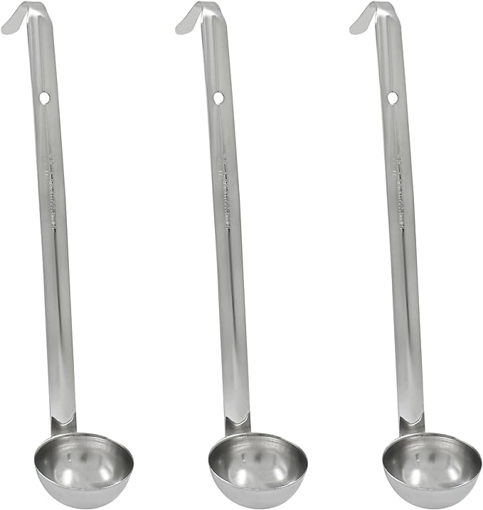 Piutouyar 3 Pcs 1 oz Soup Ladle Set, Stainless Steel Ladle by Piutouyar