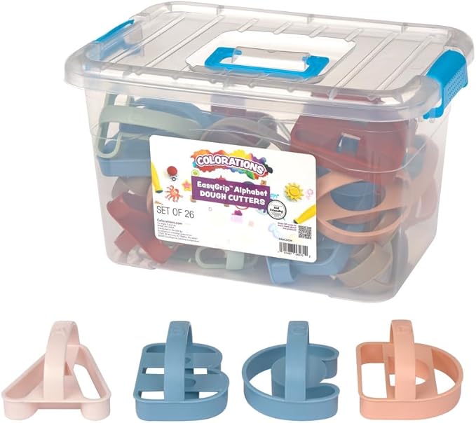 Colorations EasyGrip Alphabet Dough Cutters by Colorations