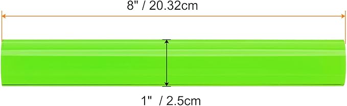 HARFINGTON Acrylic Clay Roller 8 Inch x 1 Inch Solid Non-Stick Plastic Round - Image 2