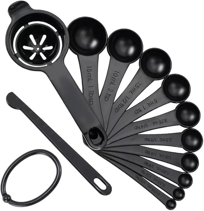 DOTINGHUX Measuring Spoons, Plastic Measuring Spoons Set - Image 2