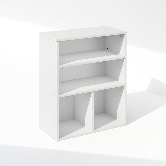 Furinno Reed Closet Organizers and Storage, 3-Tier Closet Organizer, Open Shelf - Image 3