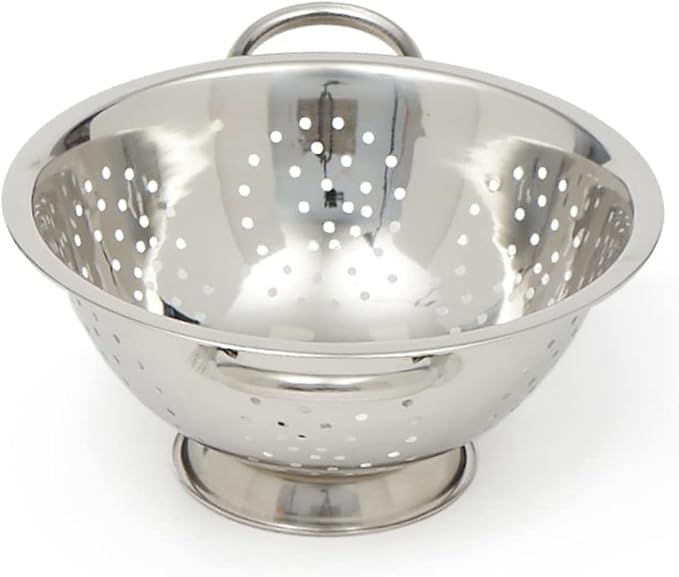 Home Basics Deep Colander Stainless Steel 3 Quart#44; - Image 2