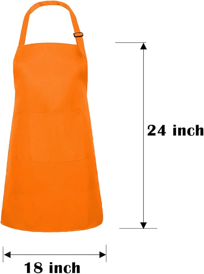 Kids Apron Set Chef Hat Sleeve Outfit Costume Toddler Girl Boy Aprons Cooking - Image 2