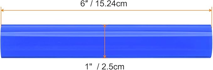 HARFINGTON Acrylic Clay Roller 6 Inch x 1 Inch Solid Non-Stick Plastic Round - Image 2