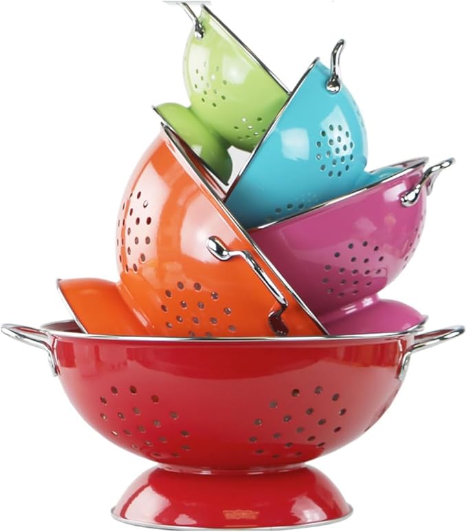Calypso Basics by Reston Lloyd Powder Coated Enameled Colander, 5 Quart - Image 6