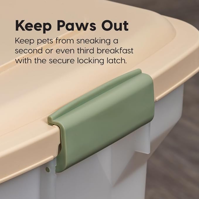 IRIS USA Airtight Dog Food Storage Container, WeatherPro, Removable Wheels - Image 9