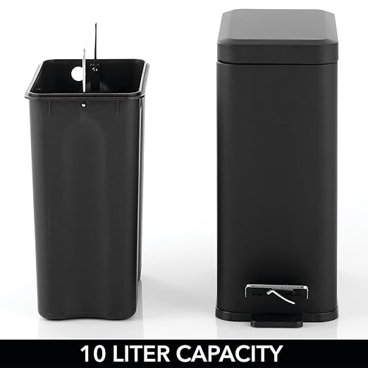 mDesign Pedal Bin — Waste Bin - Image 4