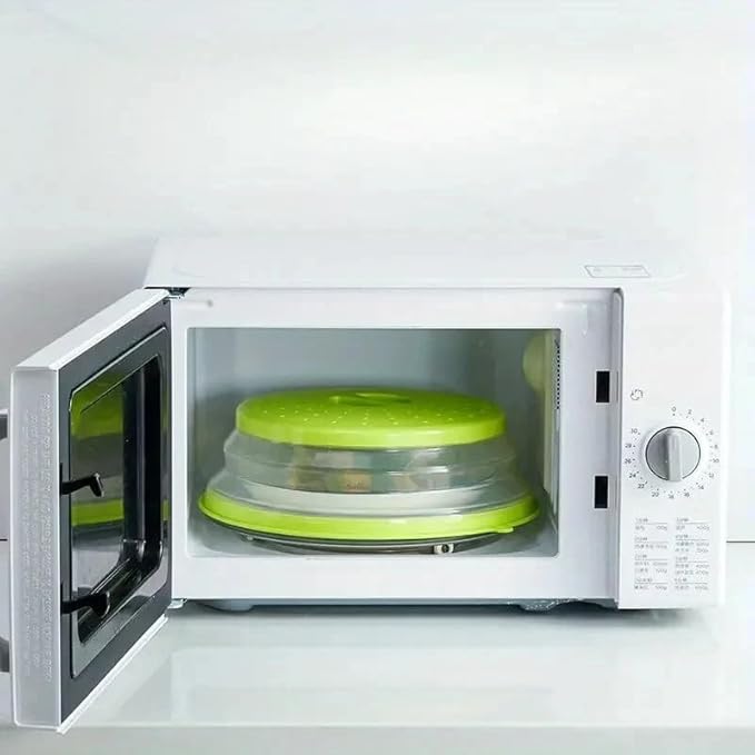 Dependable Industries' 2-in-1 Collapsible Microwave Splatter Guard Cover & - Image 3