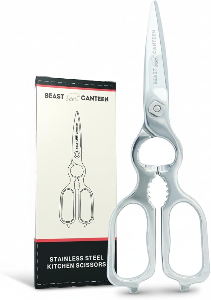 Heavy Duty Kitchen Scissors for Food — All Purpose Cooking Scissors, All by BeastCanteen