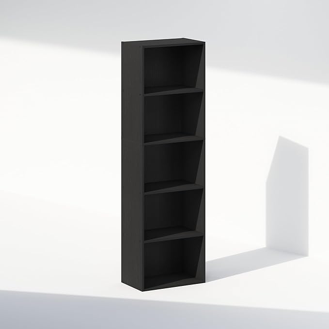 Furinno Reed Closet Organizers and Storage, 5-Tier Closet Organizer, Open Shelf - Image 3