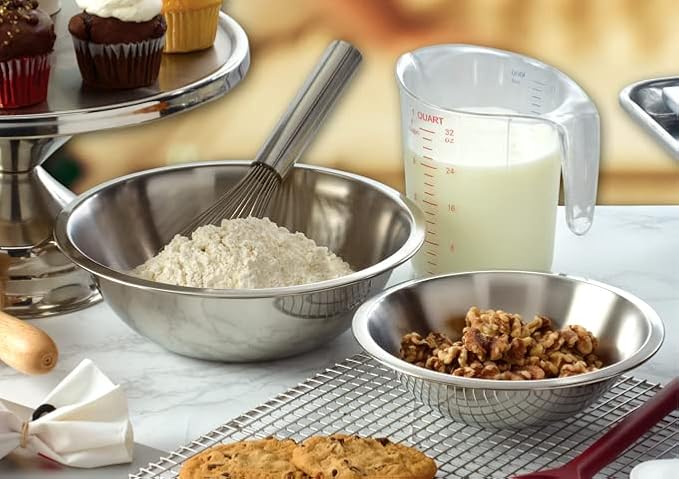 Winco Mixing Bowl with Silicon Base, Stainless Steel - Image 2