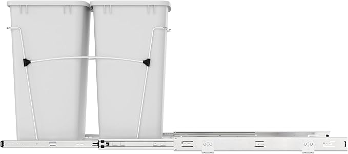 Rev-A-Shelf RV-18KD-11C S Double Pullout Trash Can - Image 8