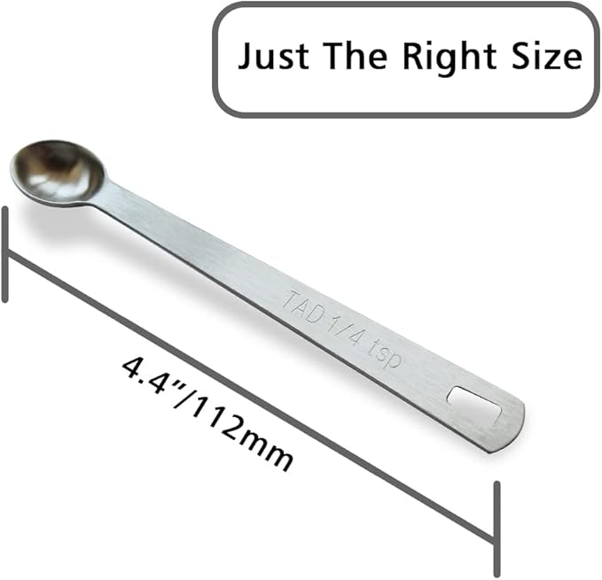 1PCS 1/4 Teaspoon Single Tiny Measuring Spoon, Small Individual Stainless Steel - Image 2