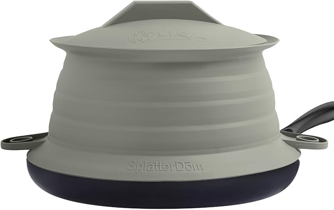 L.I.Q Silicone Splatter Guard – Fits 10 and 12 Inch Pots – Microwave Safe and by LIQInc