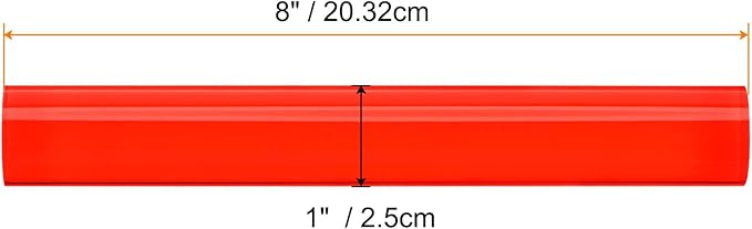 HARFINGTON Acrylic Clay Roller 8 Inch x 1 Inch Solid Non-Stick Plastic Round - Image 2