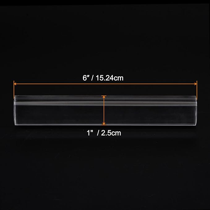 HARFINGTON Acrylic Clay Roller 6 Inch x 1 Inch Solid Non-Stick Plastic Round - Image 2