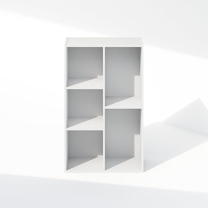 Furinno Reed Closet Organizers and Storage, 5-Cube Reversible Closet Shelves - Image 8