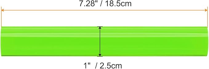 HARFINGTON Acrylic Clay Roller 7.28 Inch x 1 Inch Solid Non-Stick Plastic Round - Image 2
