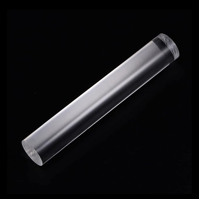 HARFINGTON Acrylic Clay Roller 6 Inch x 1 Inch Solid Non-Stick Plastic Round - Image 3