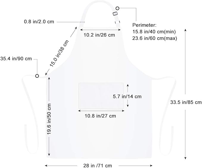 Jubatus 12 Pack Bib Aprons - Image 7
