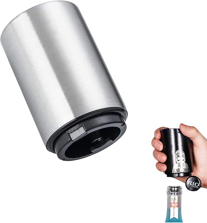 Father's Day Gift for Dad, YUDANSI Push Down Bottle Opener, Automatic Beer by YUDANSI