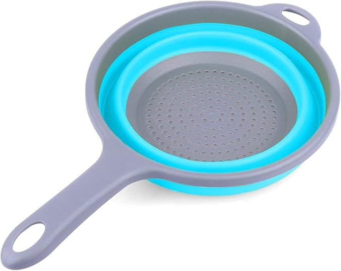 Kitchen Foldable Silicone Strainer Colanders, Collapsible Colanders - Image 3