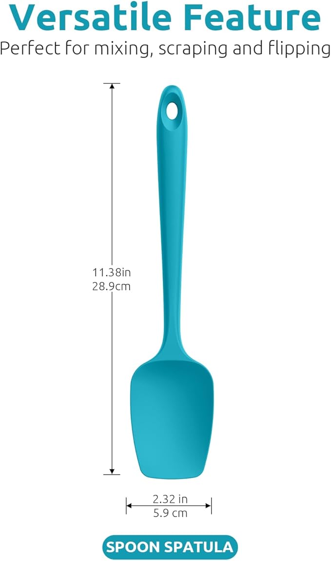 U-Taste Silicone Spoon Spatula Set, 600ºF High Heat Resistant Food Grade - Image 2