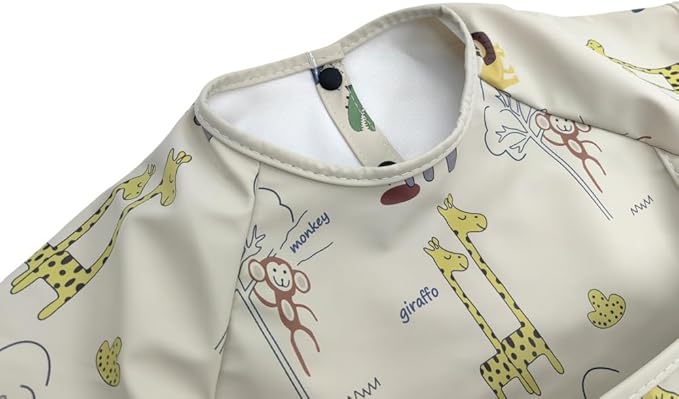 Waterproof Baby Bibs, Infant Toddler Extra Cover Feeding Bib - Image 3
