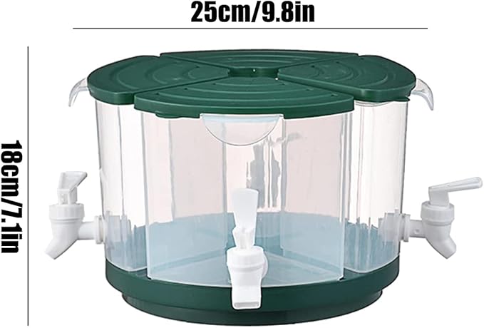Beverage Dispenser for Fridge, 5.5 L/1.5 Gallon Rotating Plastic Drink Dispenser - Image 6
