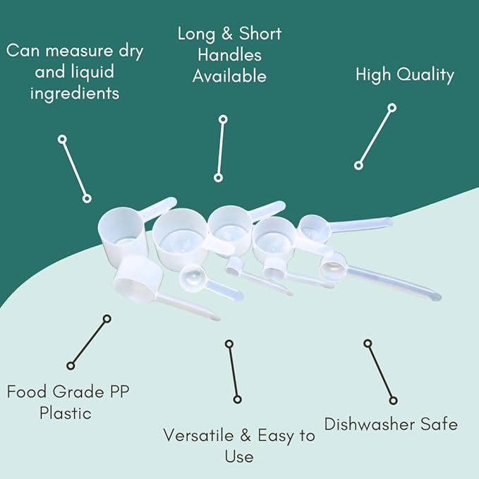 106 mL Long Handle Plastic Measuring Scoop - Image 6