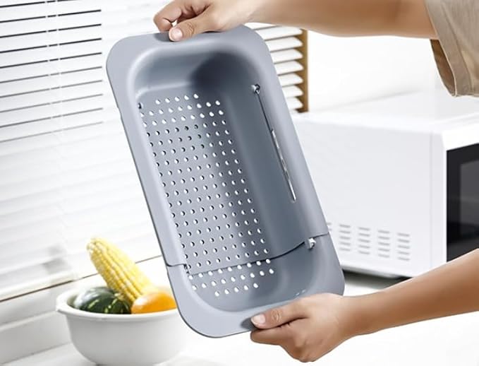 Expandable Over Sink Strainer for Kitchen Sink, Adjustable Sink Colander Basket - Image 7