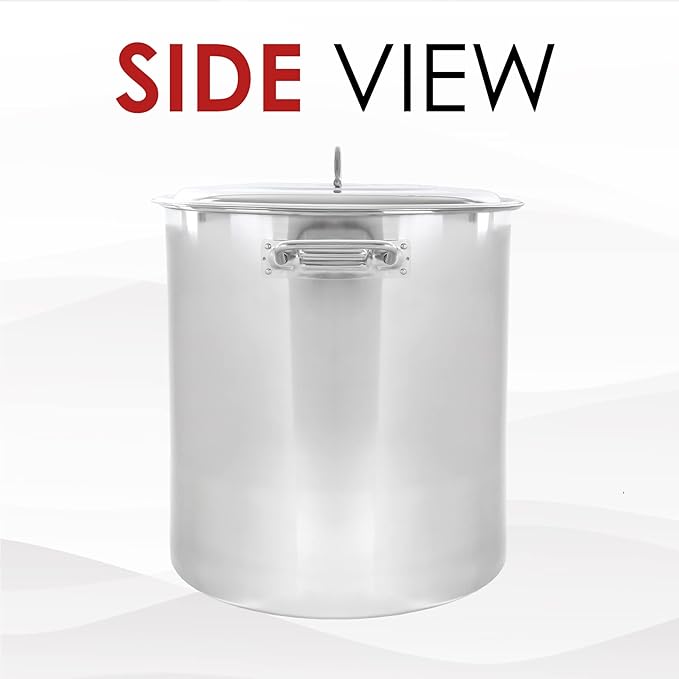Concord 30 Quart Stainless Steel Stock Pot Cookware - Image 2