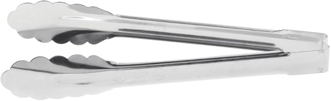 Vollrath 9-1/2" Heavy-Duty One-Piece Stainless Steel Tongs by Vollrath