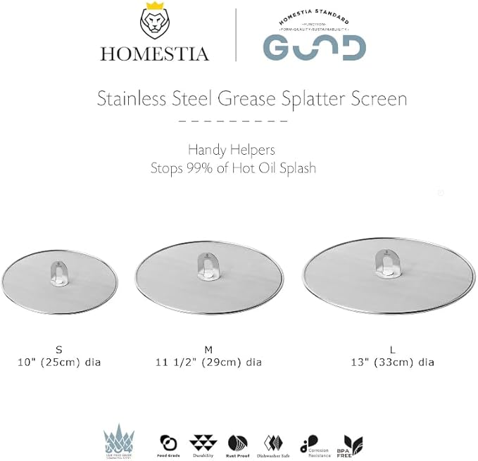 Homestia 11.5'' Splatter Screen - Image 9
