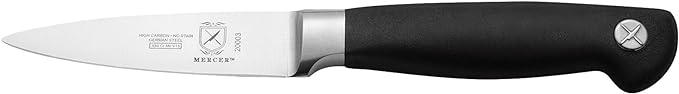 Mercer Culinary M20050 Genesis 6-Piece Wood / Glass Knife Block Set - Image 8