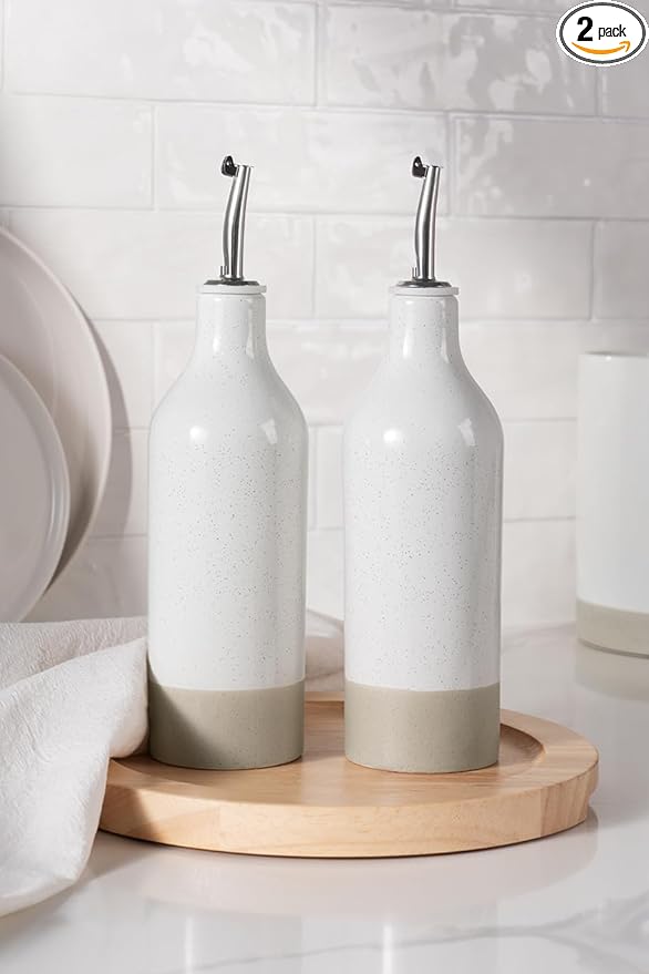 famiware Milkyway 16oz Ceramic Olive Oil Dispenser Bottle, Olive Oil and by Famiware