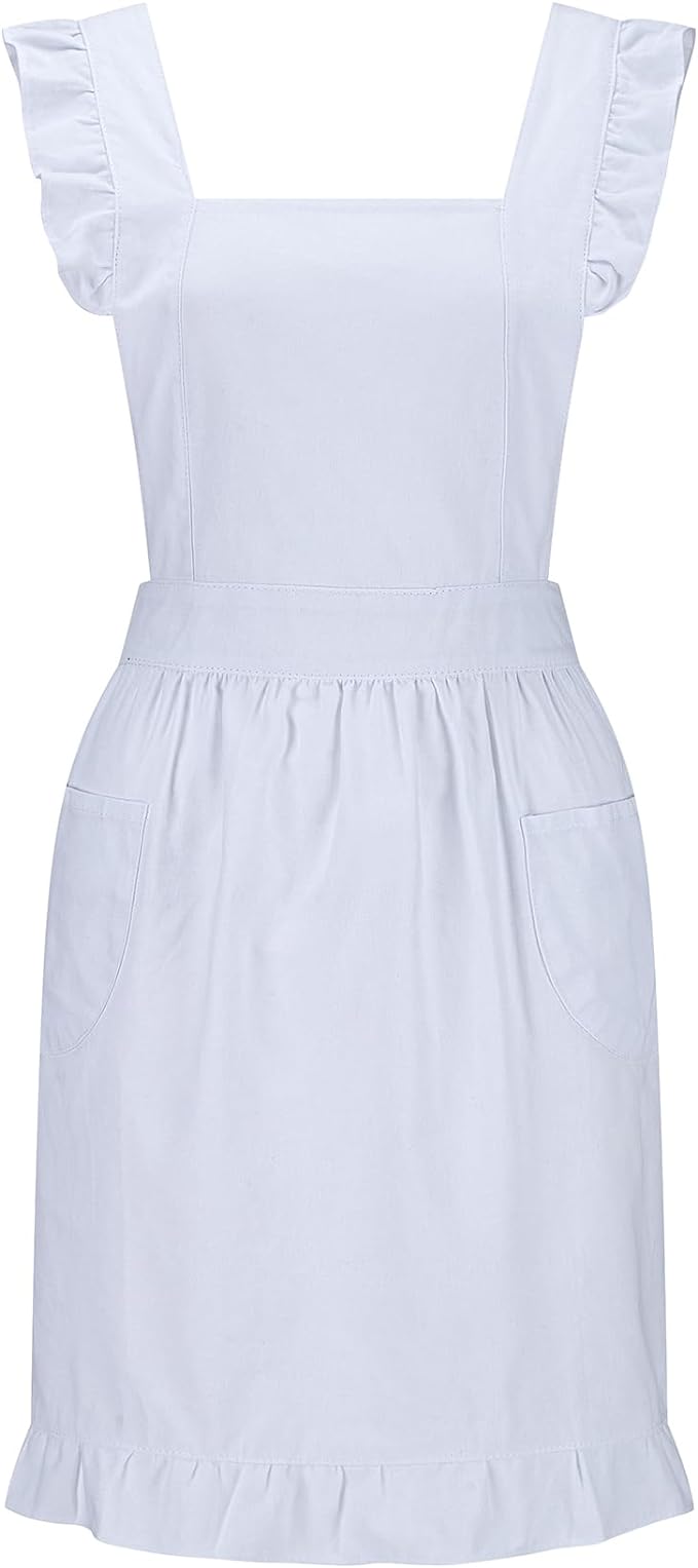 Hyzrz Retro Adjustable Ruffle Aprons by Hyzrz