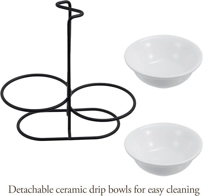 MyGift Countertop Ceramic Spoon Rest - Image 2