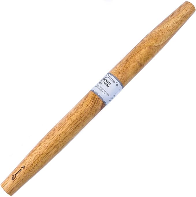 French Rolling Pin – 18 Inch Wooden Dough Roller - Image 9