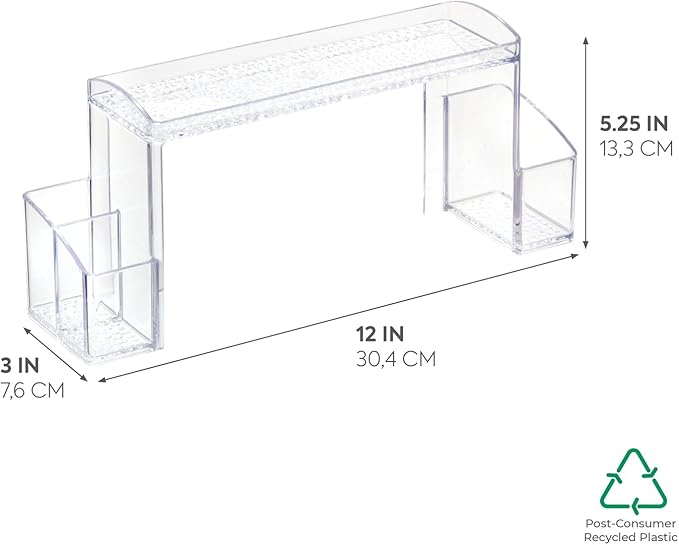 iDesign - 43130 Med+ Plastic High Rise Bathroom Medicine Cabinet Organizer - Image 2