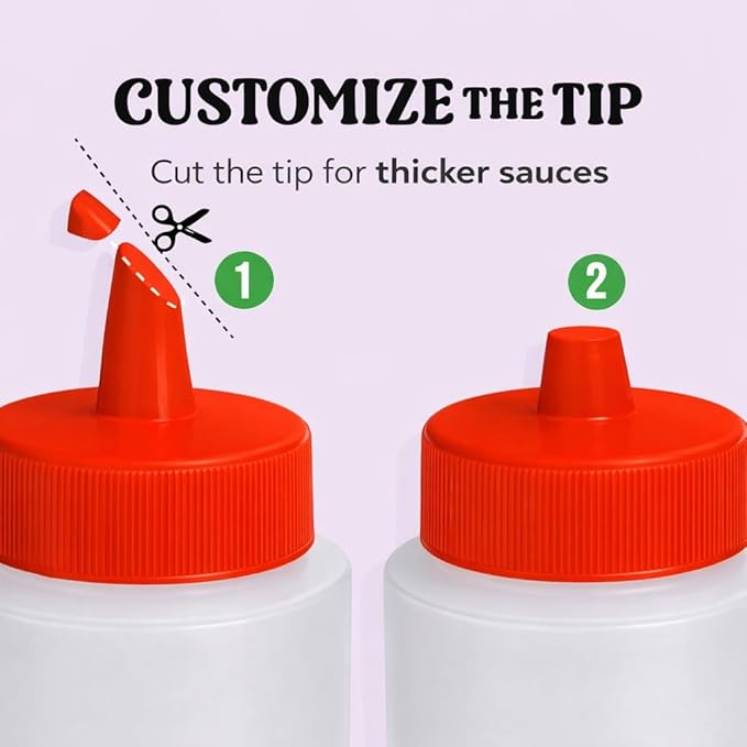 Norcalway 12 oz Condiment Squeeze Bottles - Image 3
