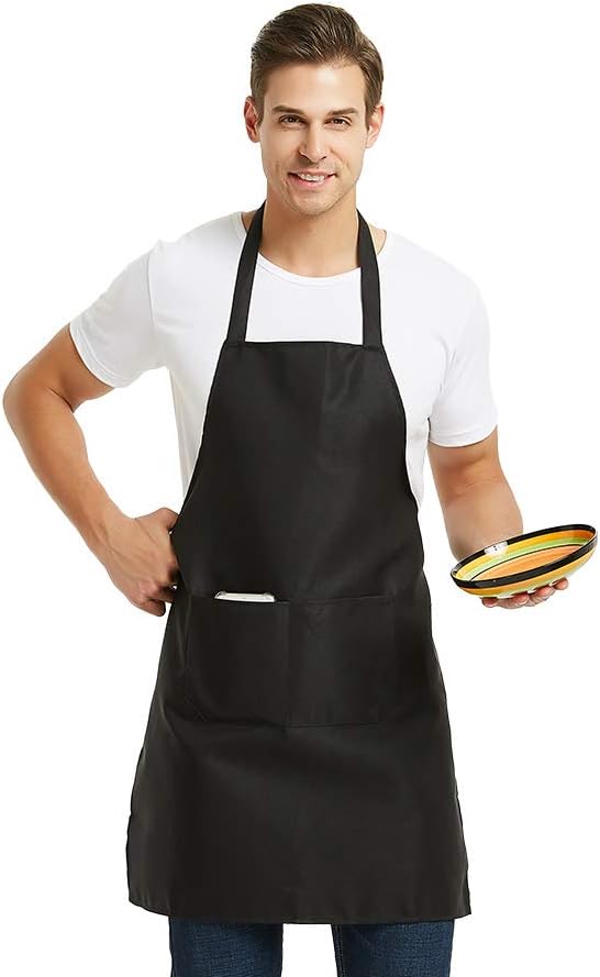 DUSKCOVE 12 Pack Plain Bib Aprons - Image 5