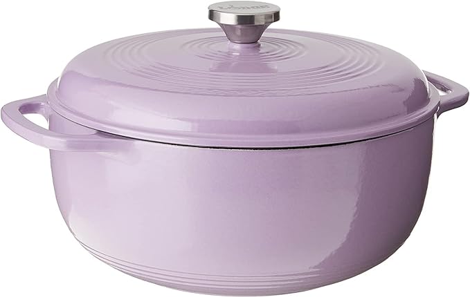 Lodge 7.5 Quart Enameled Cast Iron Oval Dutch Oven by Lodge